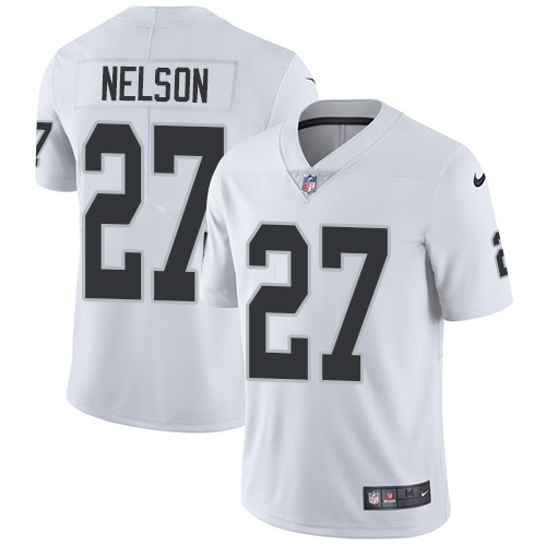 Nike Raiders #27 Reggie Nelson White Youth Stitched NFL Vapor Untouchable Limited Jersey